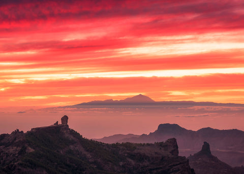 Atardecer desde el Pico de las Nieves